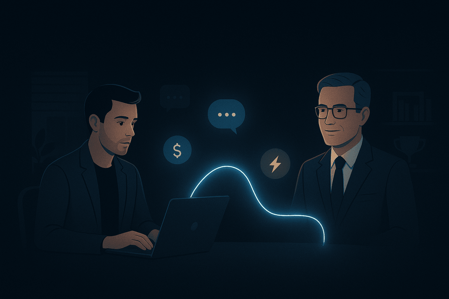 payments illustration dark
